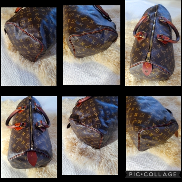 Louis Vuitton Monogram Speedy 35  Authentic Vintage color Brown Used/Pre-Loved - Picture 14 of 17